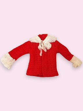 Vintage Barbie Maddie Mod Clone Red Knit Shirt